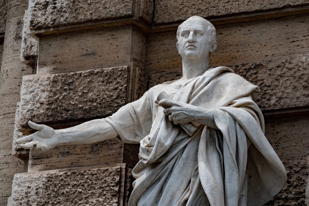 Cicero , great Roman orator of declamation speeches