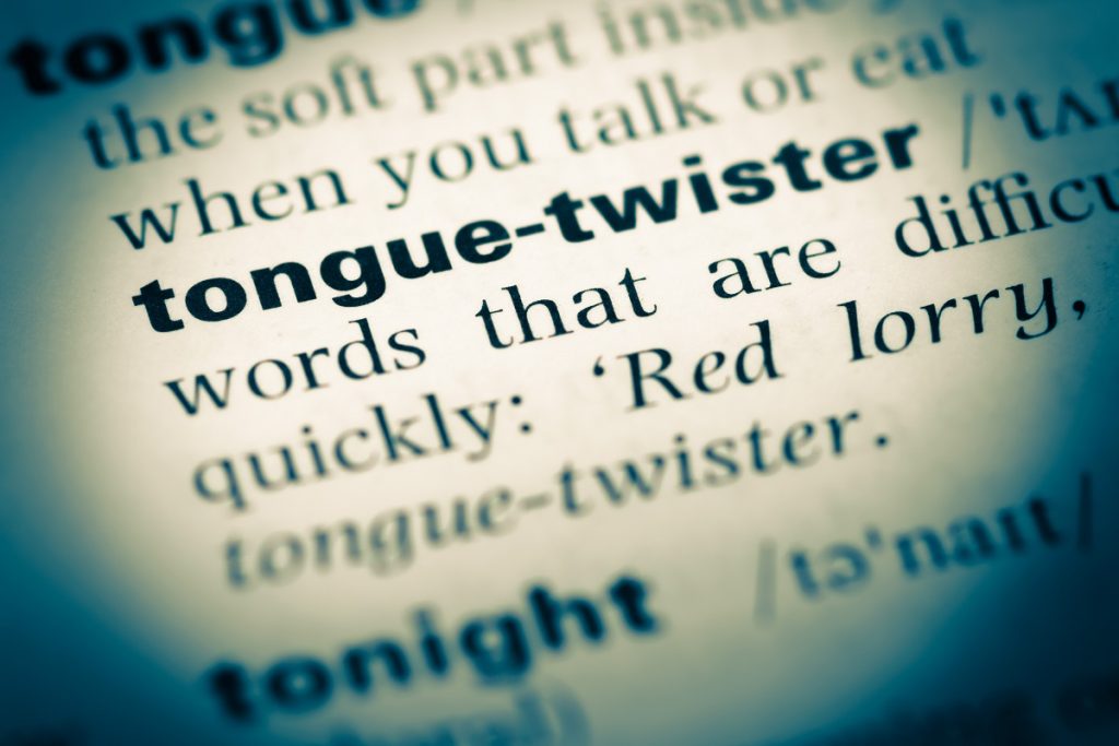 Tongue twisters