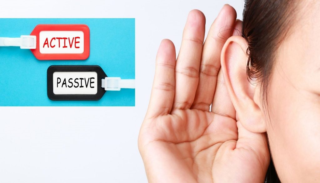 Active vs passive listening